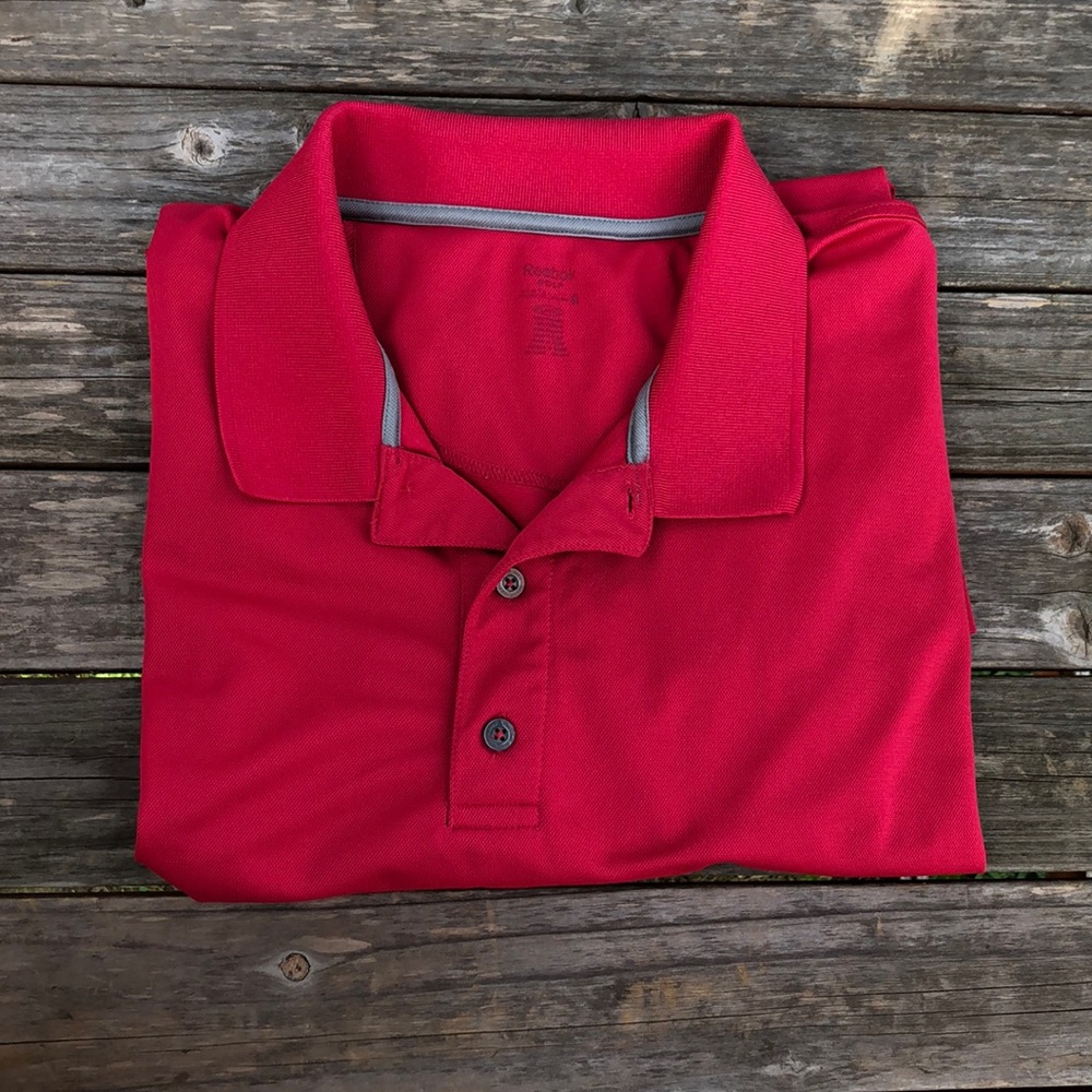 Reebok Playdry Red Golf Shirt